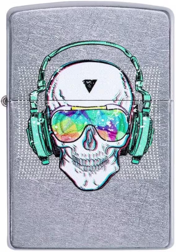 Zippo Çakmak  Armor Parlak Mavi Multicut Kafatası