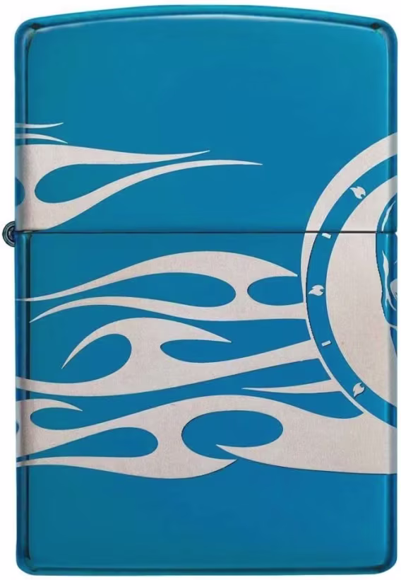 Zippo Çakmak  540 Mat Renkli Kafatası (Karanlıkta Parlıyor)