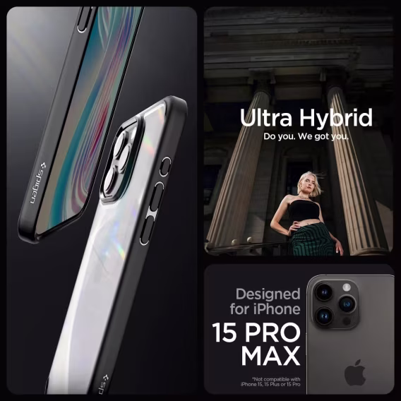 Spigen iPhone 15 Pro Ultra Hibrit Sararma Önleyici Kılıf (2023)