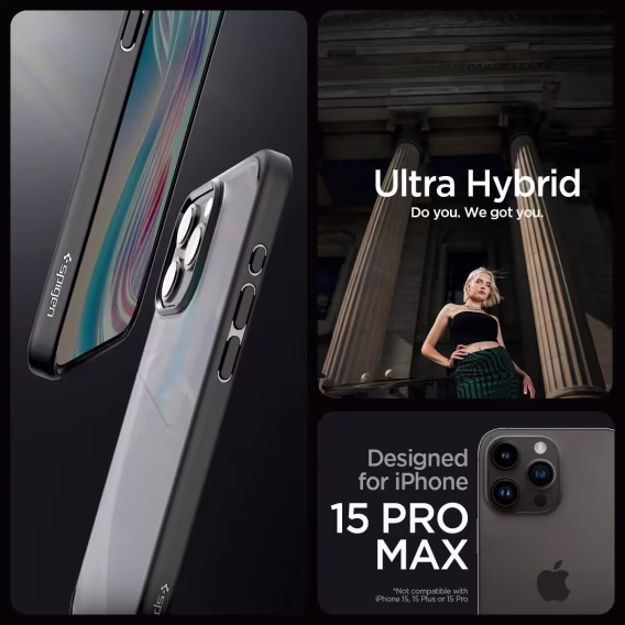 Spigen iPhone 15 Pro Ultra Hibrit Sararma Önleyici Kılıf (2023)