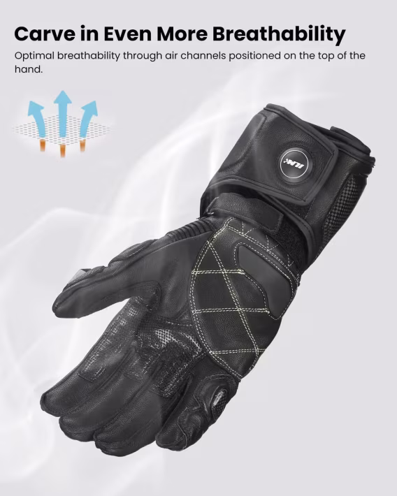 ILM ModelGRC01 Deri Dokunmatik Motosiklet Eldiveni