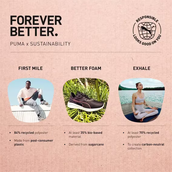 PUMA Kadın Better Foam Prowl Slip Molten Metal Spor Ayakkabı