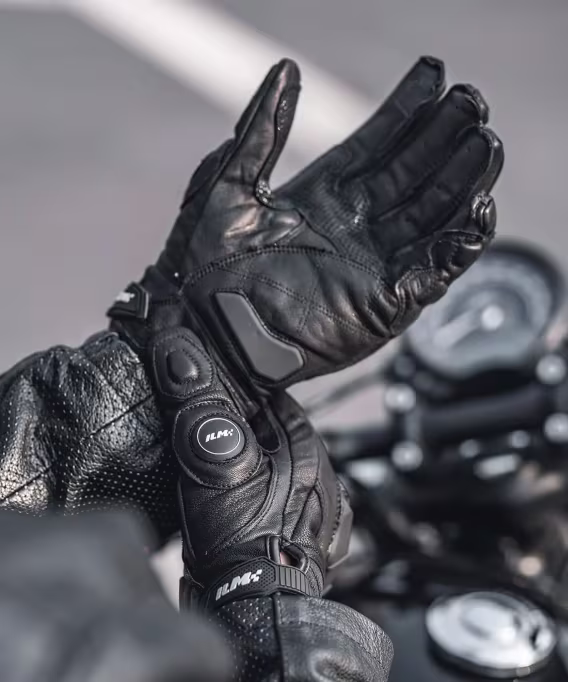 ILM ModelGRC01 Deri Dokunmatik Motosiklet Eldiveni