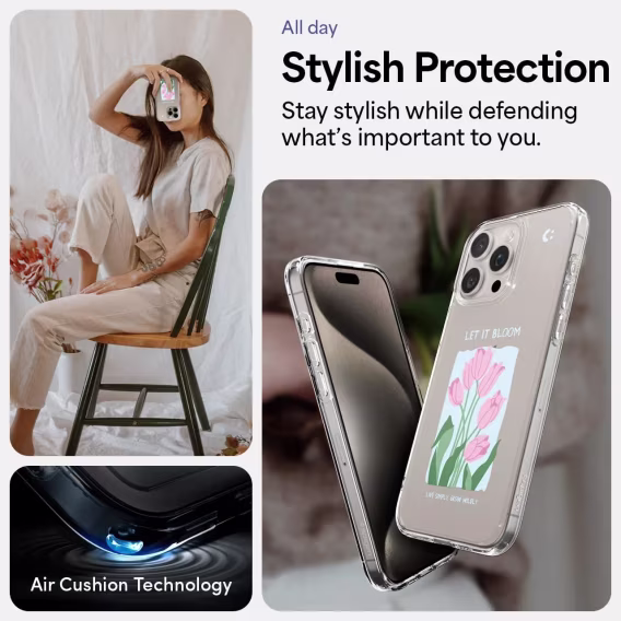 Spigen iPhone 15 Pro Ultra Hibrit Sararma Önleyici Kılıf (2023)