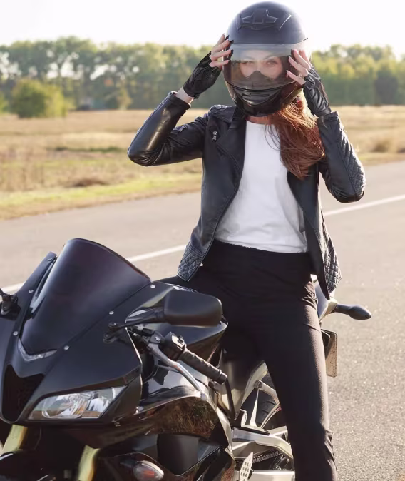 KEMIMOTO Parmaksız Deri Sürüş Eldiveni