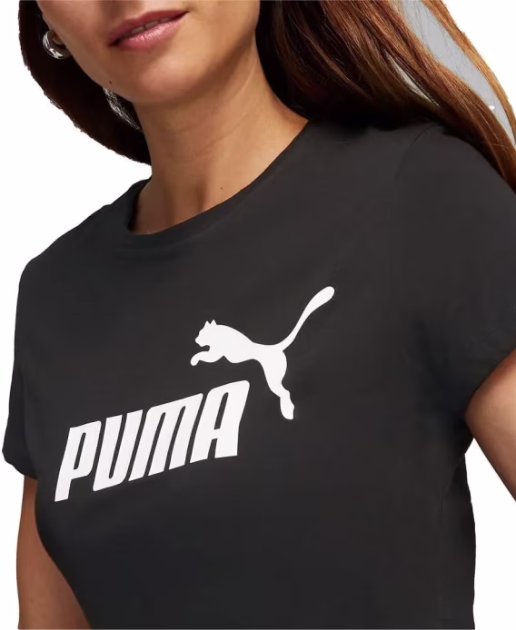 PUMA Kadın Essentials+ Metallic Logo Tişört