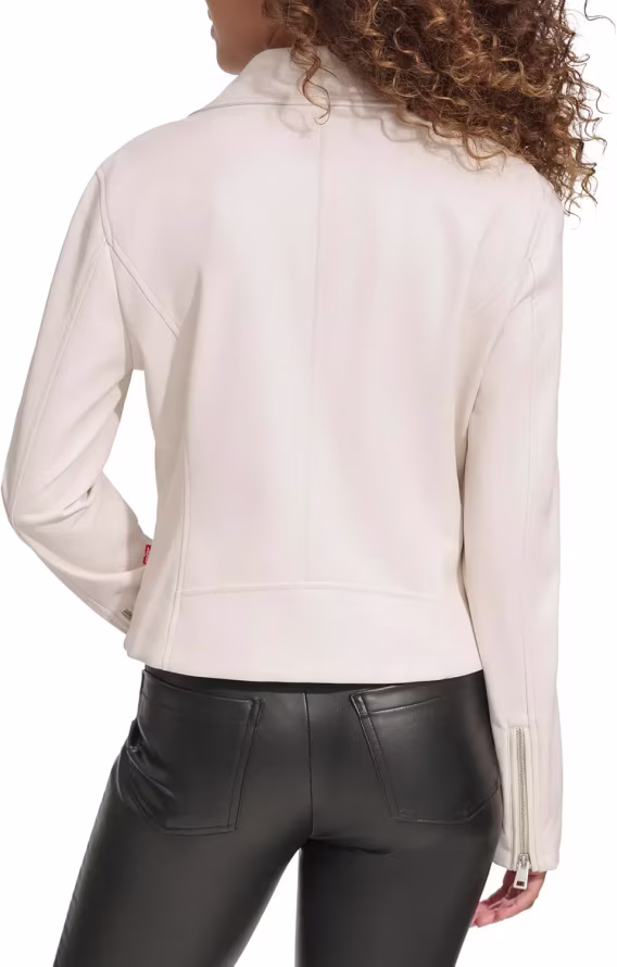 Levi's Kadın Pürüzsüz Suni Deri Moto Ceket