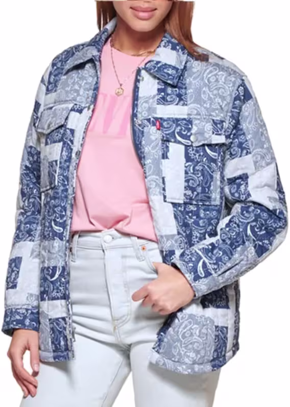Levi's Kadın Elmas Kapitone Gömlek Ceket