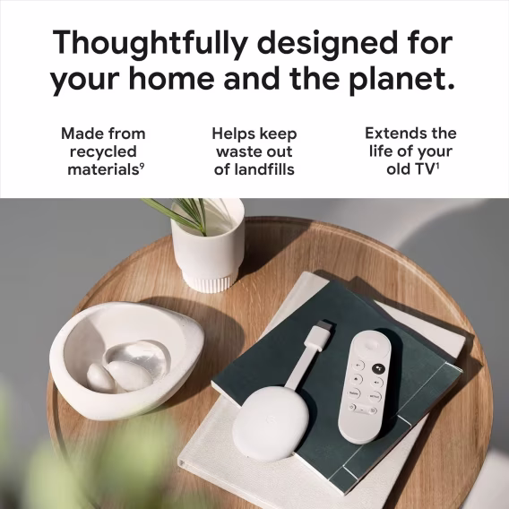 Google Chromecast Tv 4K Medya Oynatıcı Beyaz