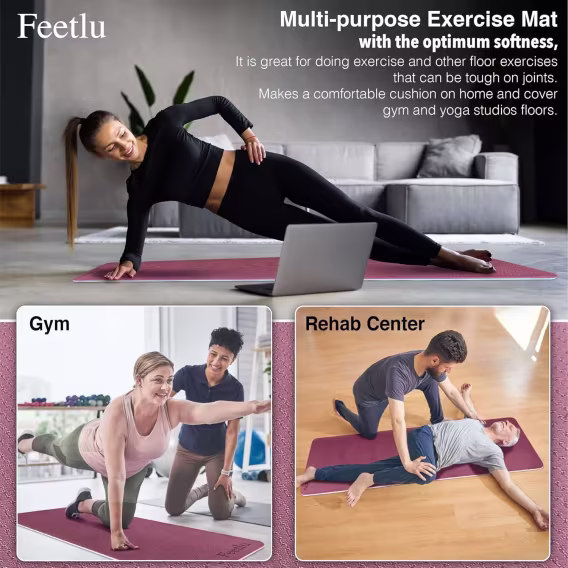 Feetlu Askılı Yoga Minderi