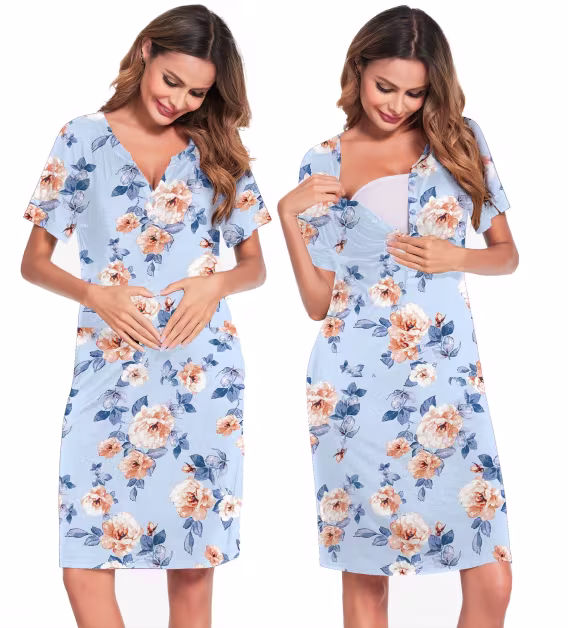 ekouaer-kadin-kisa-kollu-gecelik-v-951201