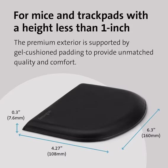 Kensington İnce Klavyeler için ErgoSoft Bilek Desteği (K52800WW)