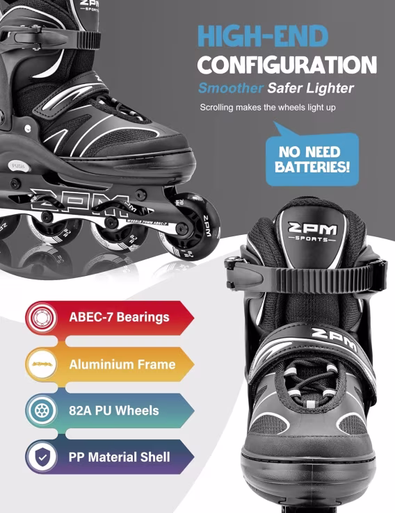 2PM SPORTS Çocuk Ayarlanabilir Tek Sıralı Paten