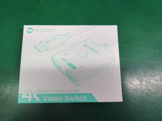 WARRKY 3,3 ft Sabit Örgülü HDMI Kablolu HDMI Anahtarı  2'si 1 Arada