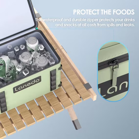 Lanedo 34 Gözlü Yumuşak Taraflı Soğutucu  Çok Kişilik Öğle Yemeği Çantası