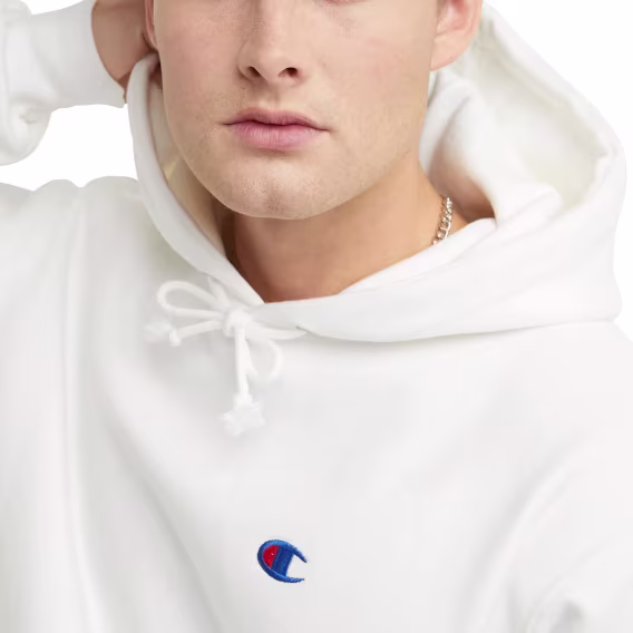 Champion Erkek Ters Dokuma Kapüşonlu Hoodie