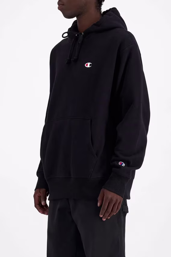 Champion Erkek Ters Dokuma Kapüşonlu Hoodie