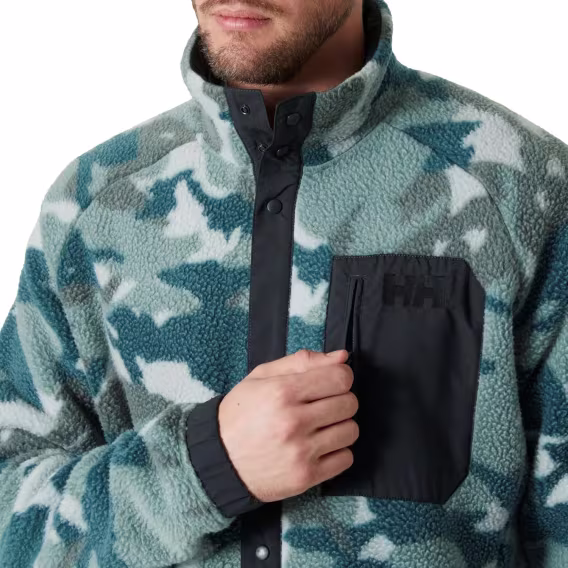 HellyHansen Erkek Panorama Baskılı Tüylü Ceket