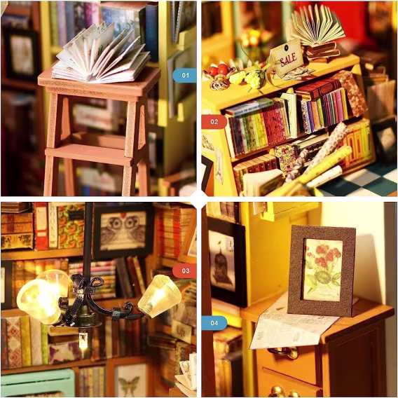 Rolife DIY Minyatür Ev Seti  Sam'in Kitapçısı