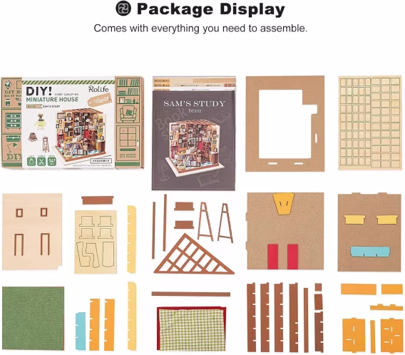 Rolife DIY Minyatür Ev Seti  Sam'in Kitapçısı