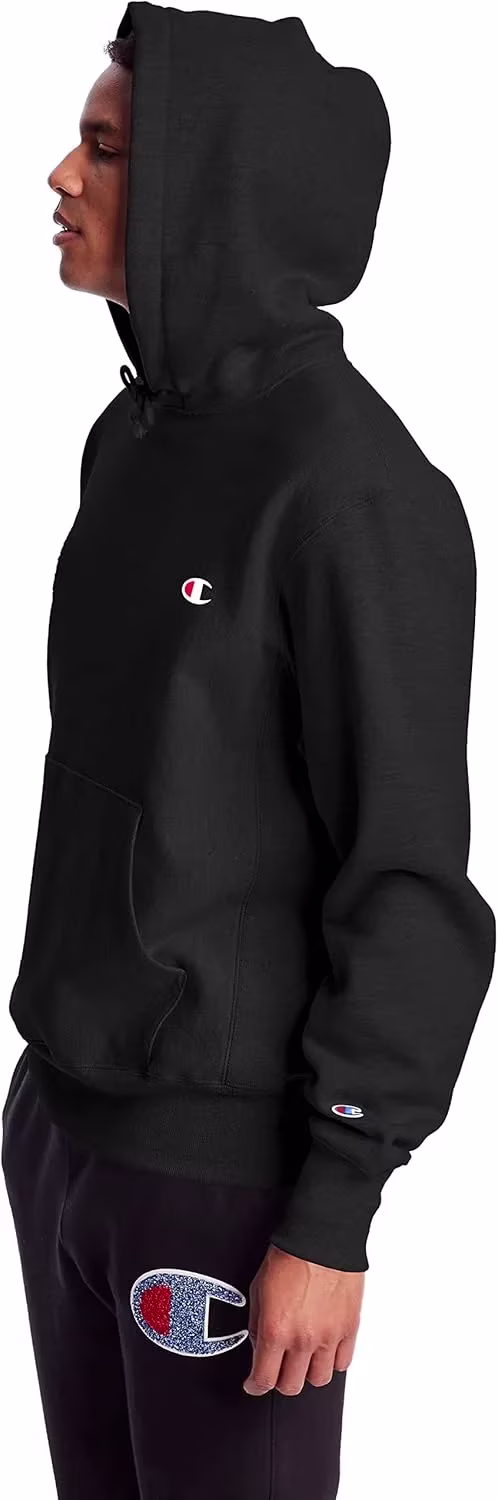 Champion Erkek Ters Dokuma Kapüşonlu Hoodie