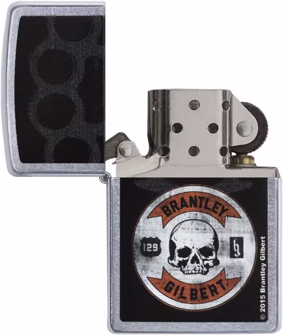 Zippo Çakmak  Siyah Mat Kafatasları