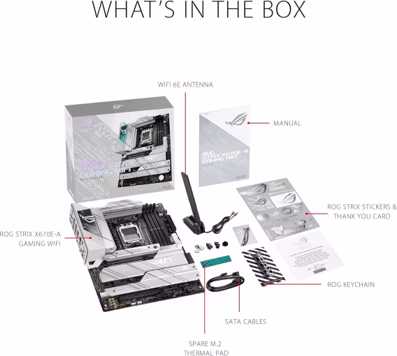 Asus Rog Strix X670EA Gaming Wifi DDR5 AM5 Soket Anakart