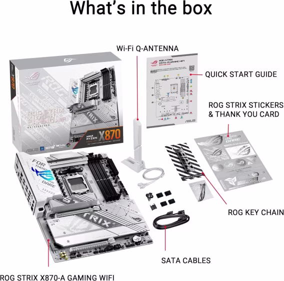 Asus Rog Strix X670EA Gaming Wifi DDR5 AM5 Soket Anakart