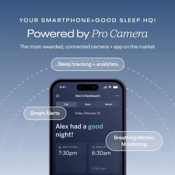 Nanit Pro Eksiksiz İzleme Sistemi Kamerası, Akıllı Çarşaflar ve Solunum Aşınma Bandı Çoklu Ürün
