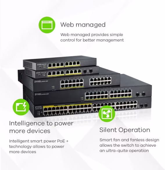 ZYXEL 50 Port Noktalı Gigabit Ethernet Akıllı Switch GS192048V2