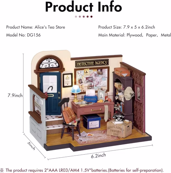 Rolife DIY Minyatür Rahat Mutfak Ev Seti