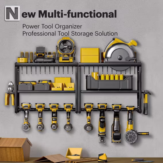 Spampur Şarj İstasyonlu Elektrikli Alet Düzenleyici/Rafı