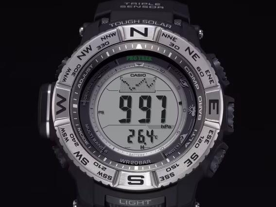 Casio Erkek Pro Trek PRW3500-1CR Dijital Saat