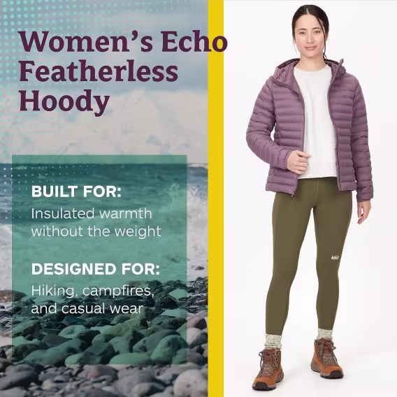 MARMOT Kadın Echo Tüysüz Kapüşonlu Ceket