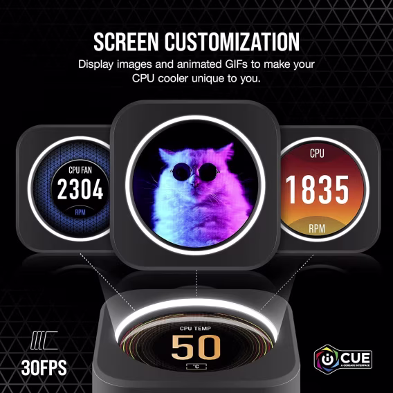 Corsair Elite LCD Yükseltme Kiti CPU Su Soğutucusu