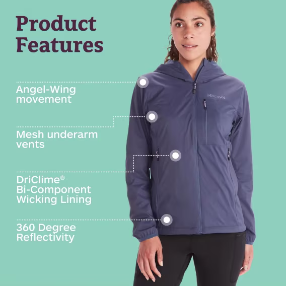 MARMOT Kapüşonlu Kadın Ether Driclime Ceket