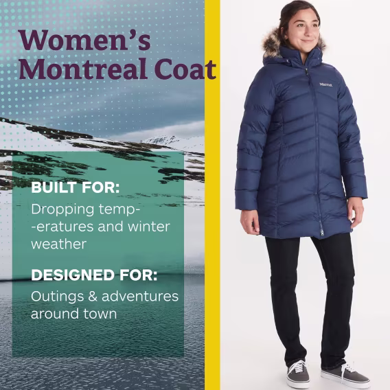 MARMOT Kadın Montreal Orta Diz Boyu Şişme Mont