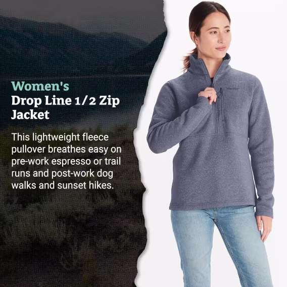 MARMOT Kadın Drop Line 1/2 Fermuarlı Kazak Ceket