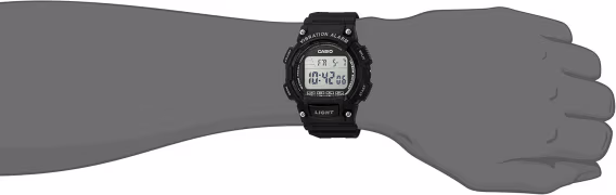 Casio Erkek Kuvars Reçine Gündelik Saat W736H-1AVCF