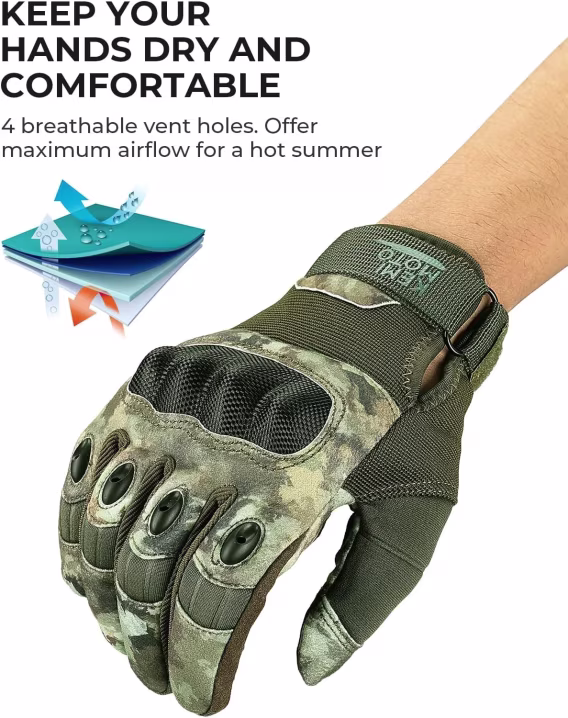 KEMIMOTO Erkek Taktik Airsoft Eldiveni