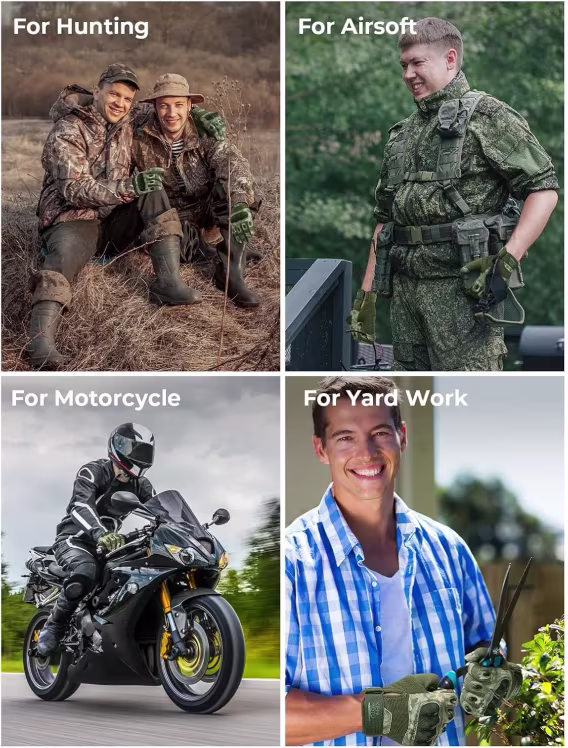 KEMIMOTO Erkek Taktik Airsoft Eldiveni