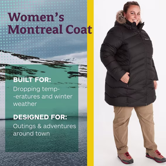 MARMOT Kadın Montreal Orta Diz Boyu Şişme Kaban