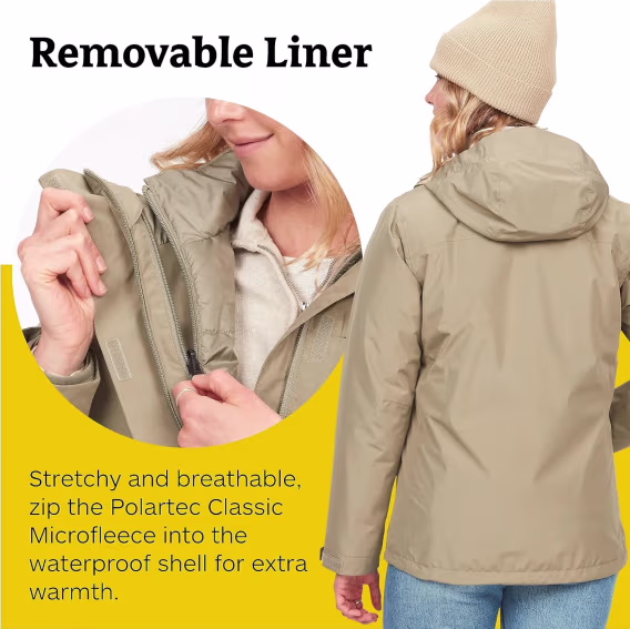 MARMOT Kadın Ramble 3'ü 1 Arada Komponent Ceket