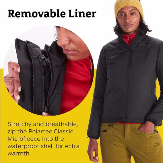 MARMOT Kadın Ramble 3'ü 1 Arada Komponent Ceket