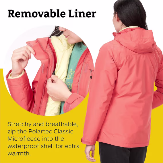 MARMOT Kadın Ramble 3'ü 1 Arada Komponent Ceket