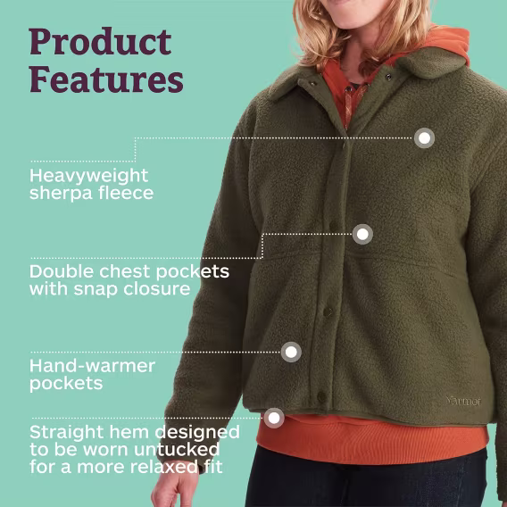 MARMOT Kadın Aros Düğmeli Ceket