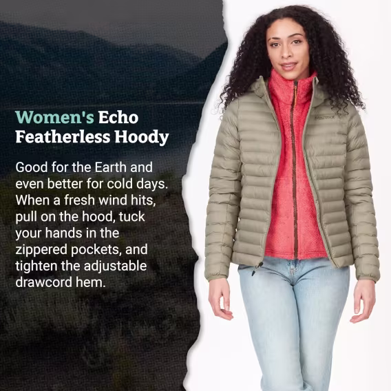 MARMOT Kadın Echo Tüysüz Kapüşonlu Ceket