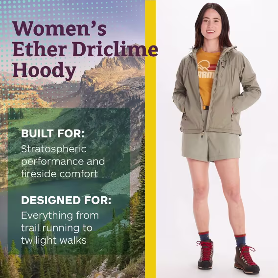 MARMOT Kadın Ether Driclime Kapüşonlu Ceket