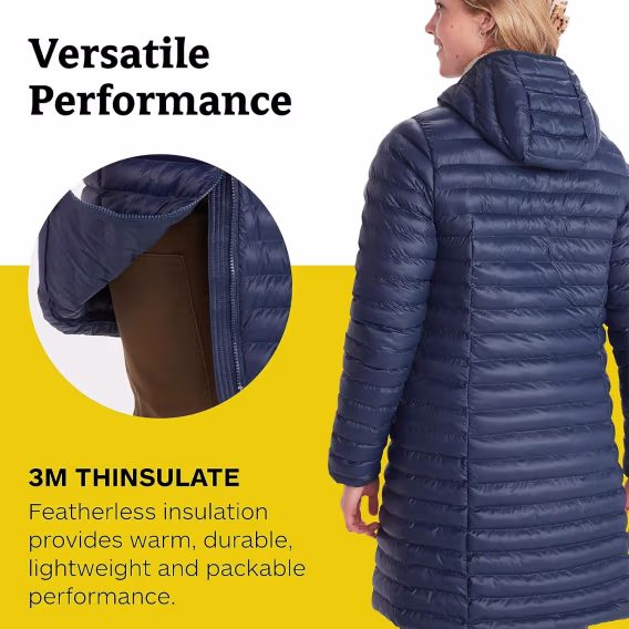 MARMOT Kadın Echo Kapüşonlu Şişme Uzun Ceket