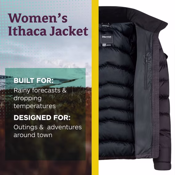 MARMOT Kadın Ithaca Çıkarılabilir Kürklü Fırfırlı Ceket